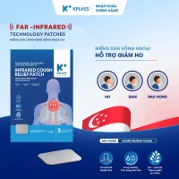 Miếng dán hồng ngoại hỗ trợ giảm ho người lớn KPLASS (1 gói 3 miếng dán)